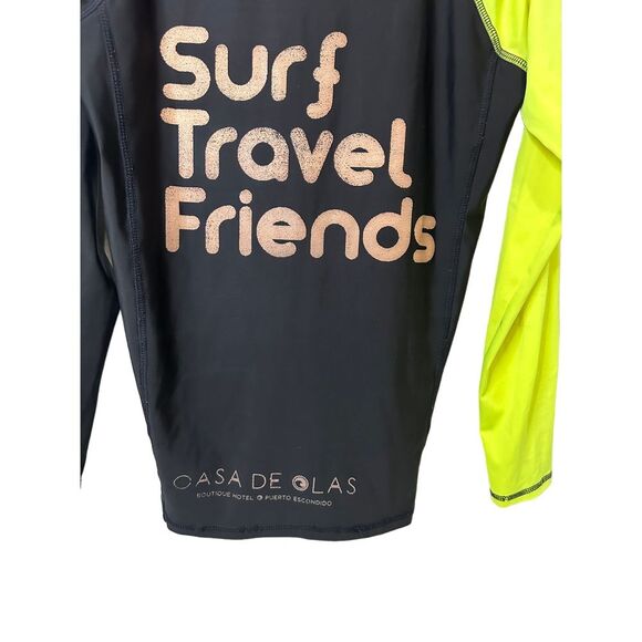 Casa de Olas Surf Travel Friends Rash Guard Long Sleeve UV Protection size m - Picture 4 of 5